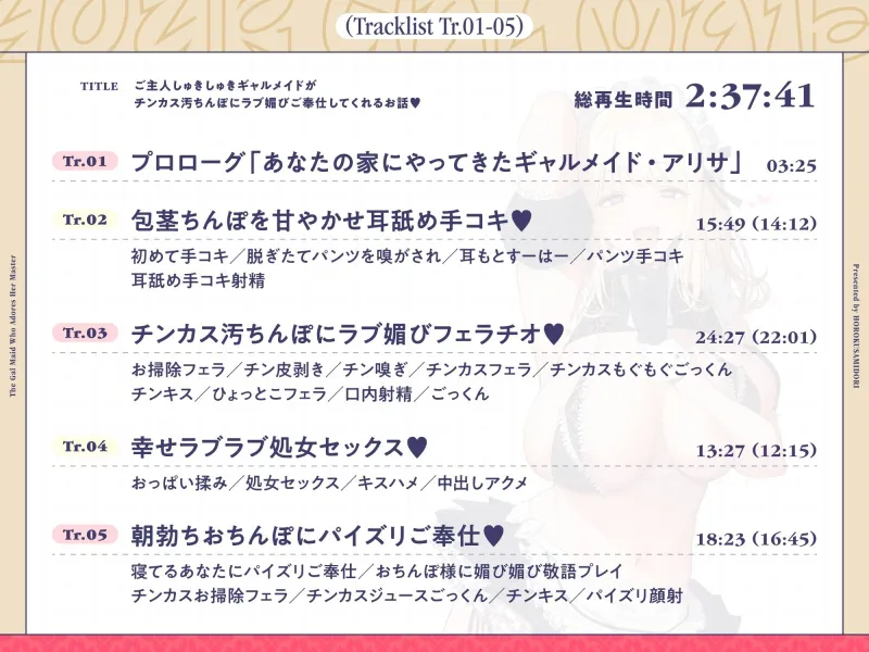 ご主人しゅきしゅきギャルメイドがチンカス汚ちんぽにラブ媚びご奉仕してくれるお話♪【KU100】