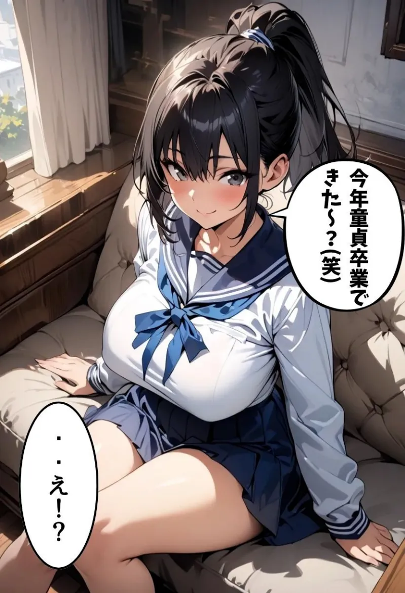 爆乳従兄弟に筆おろししてもらった話