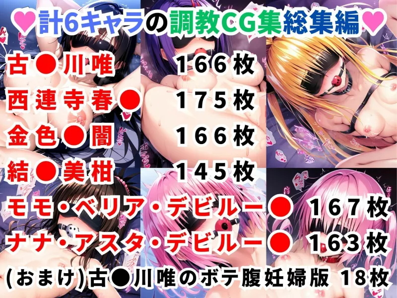 ToLOVEる調教CG集 総集編1【1000枚 全6キャラ】