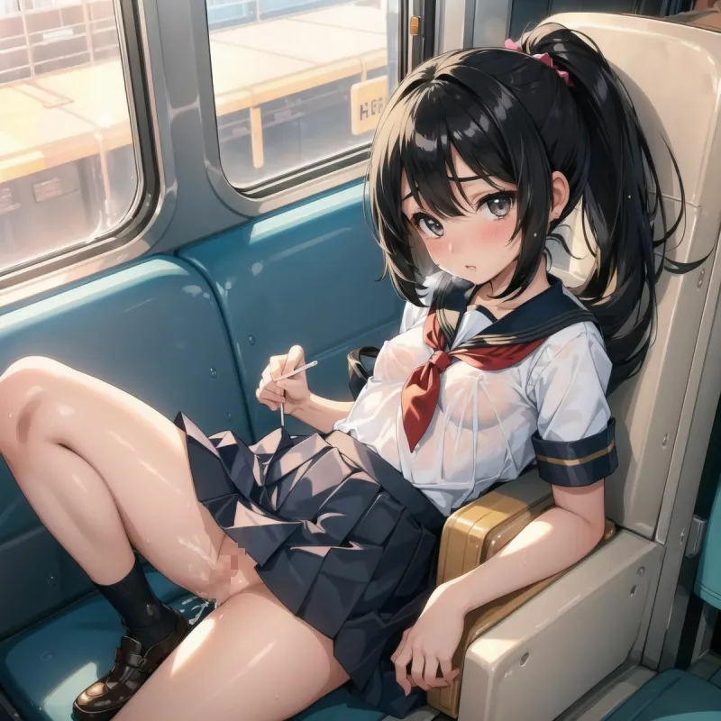 痴漢電車1～つるぺた少女、中出し待ち～