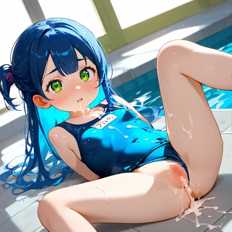 つるぺた娘、スクール水着と夏のおわり02