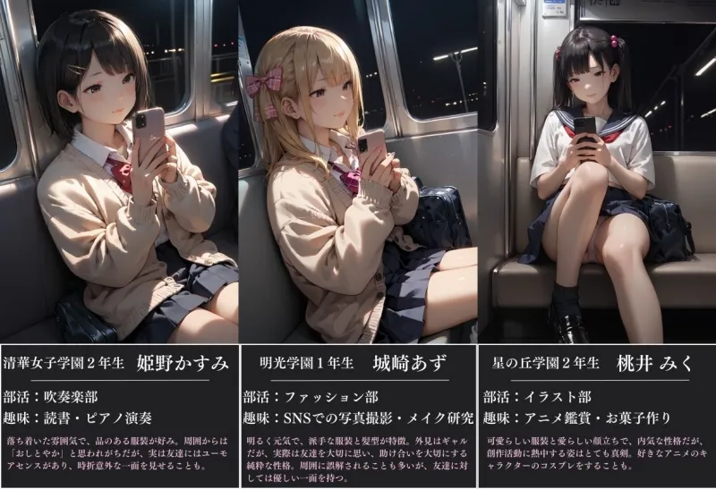 電車痴漢～狙われた3人の女子校生～