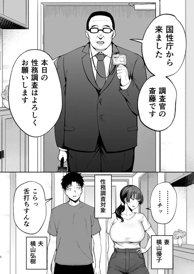 性務調査は突然に。 ～愛する妻への生ハメ調査～