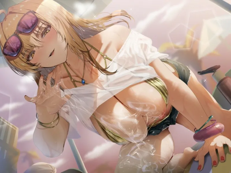 【期間限定99円/2時間】爆乳ギャルお姉さんの暮らす海辺の地元へ戻った3日間～全肯定ぬるぬるパイズリで癒されて～【KU100】